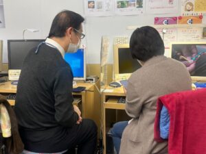 マンツーマンレッスンの様子